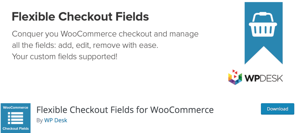 Plugin Checkout WooCommerce Terbaik - Bidang Checkout Fleksibel