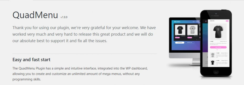 adicionar WordPress mega menu Quadlayers