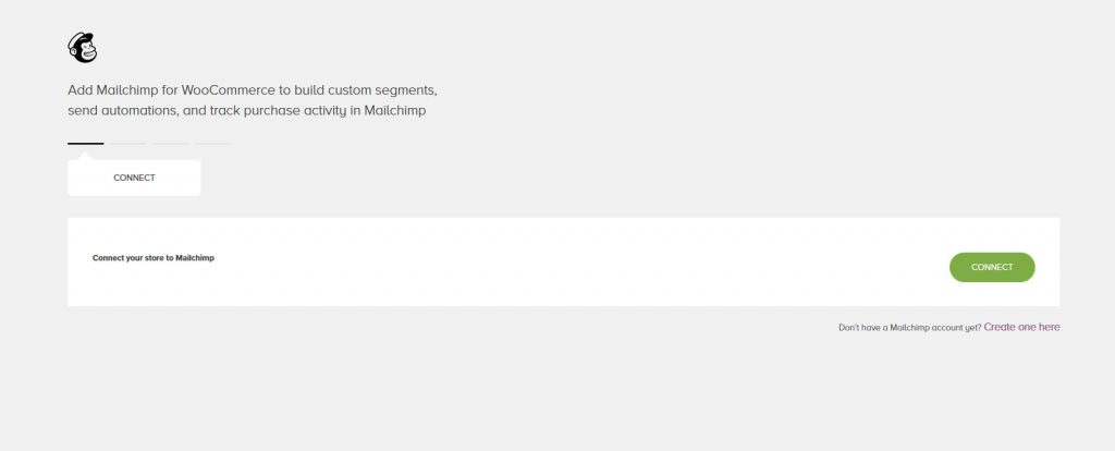 MailChimp woocommerce - 连接 1