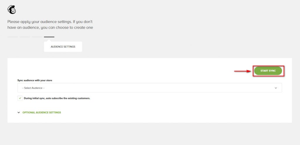 MailChimp woocommerce - 观众