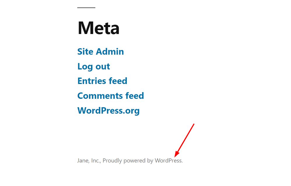 Editar rodapé do WordPress - Remover desenvolvido com WP