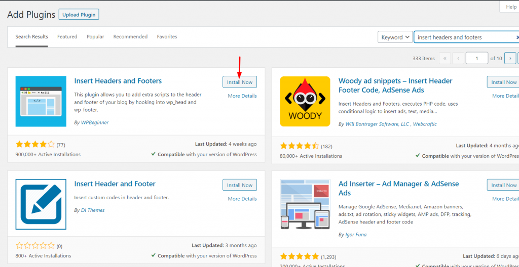 Editar rodapé do WordPress - Cabeçalhos e rodapés