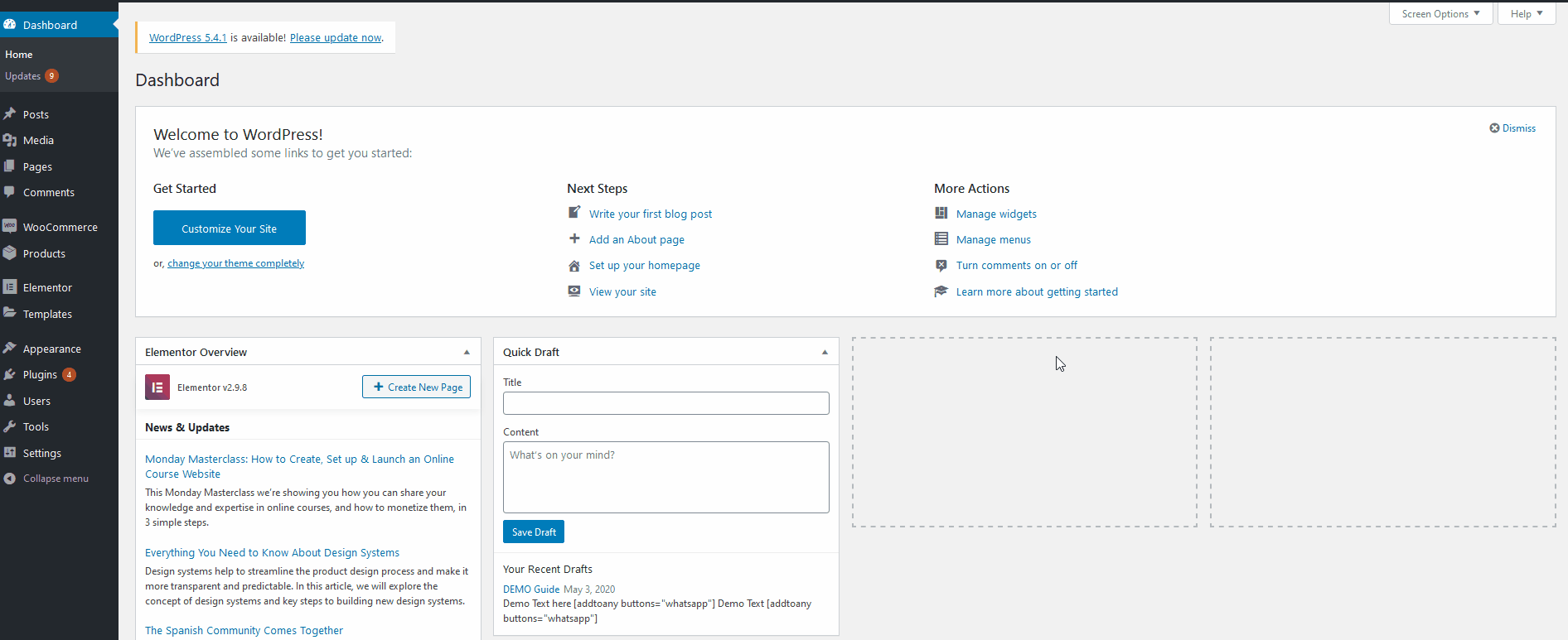 Menu mega intelligente per elementor: installa plug-in