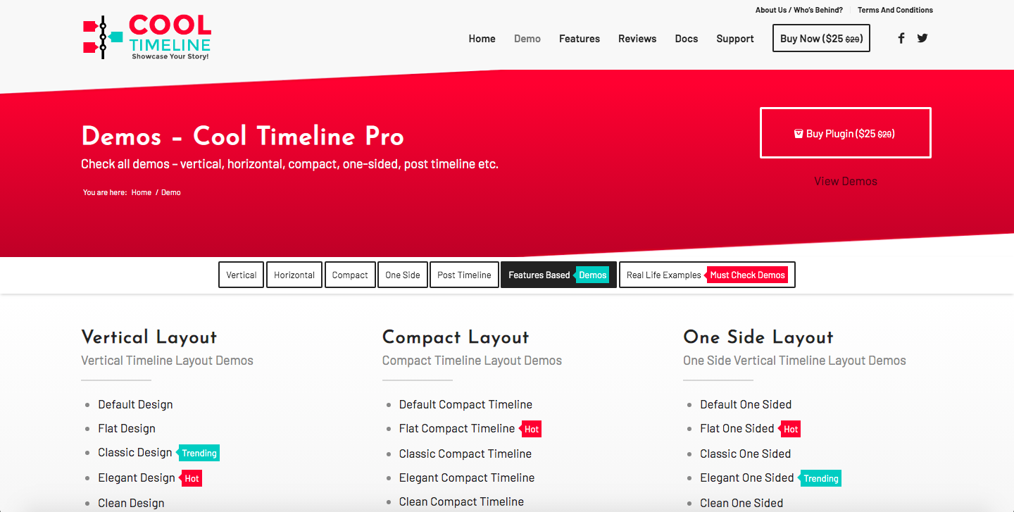 Cool Timeline salah satu plugin timeline terbaik untuk WordPress