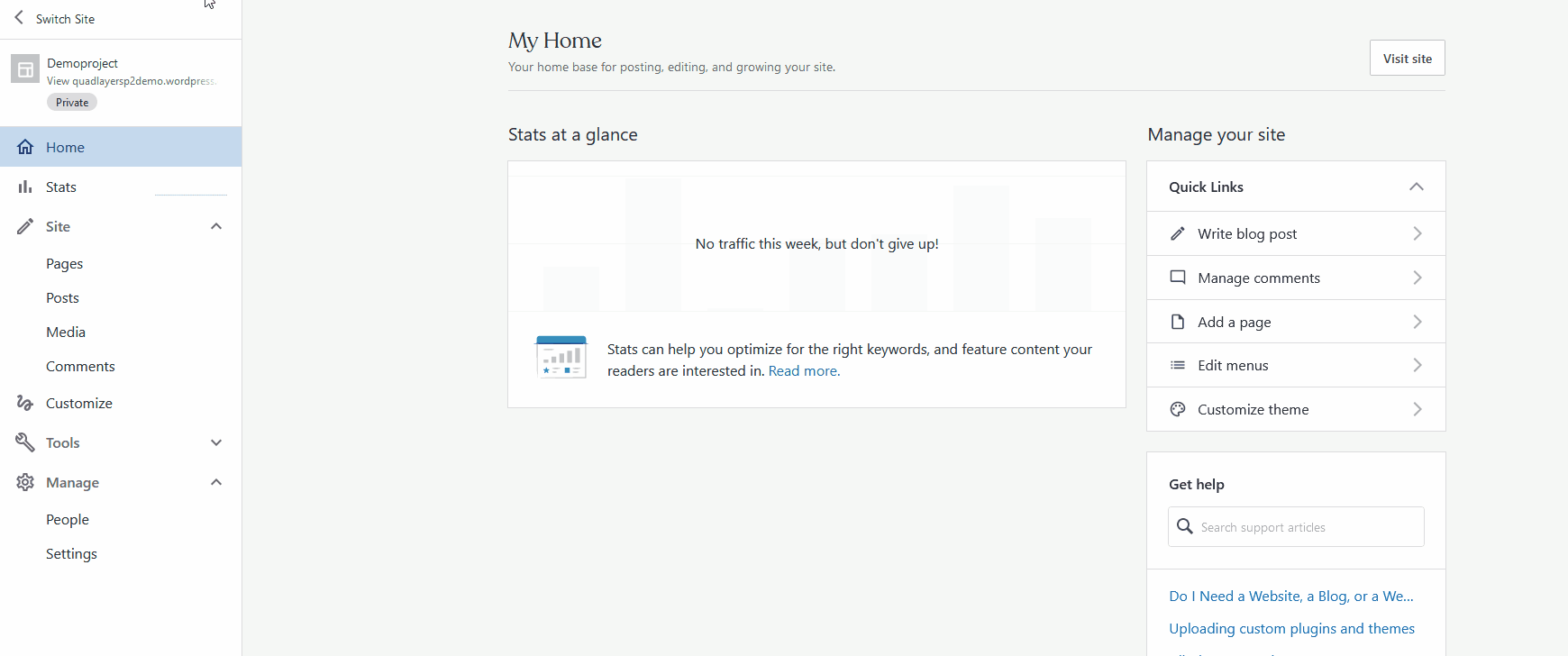 P2 para WordPress - Personalización