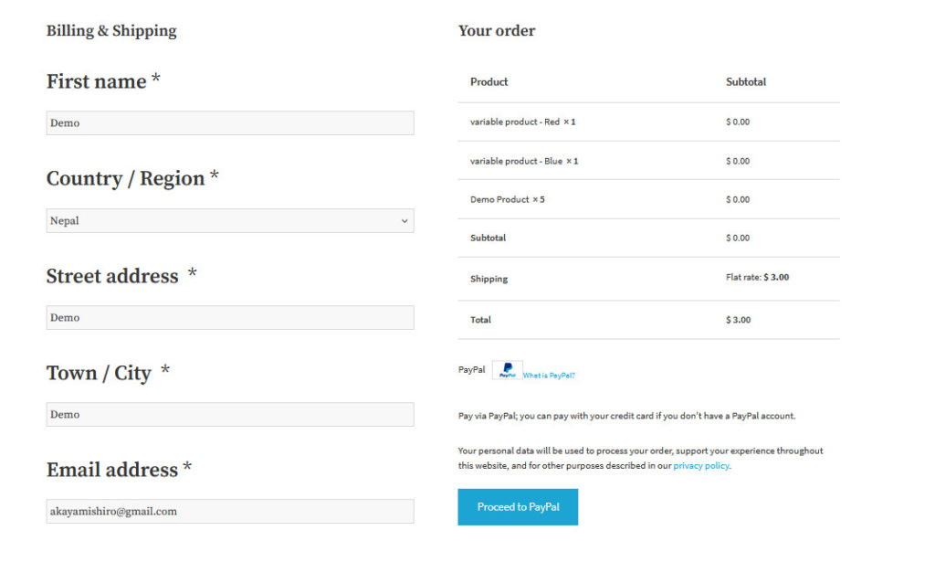 ottimizza il checkout di woocommerce - dopo i campi non necessari