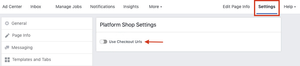 Facebook para WooCommerce não está funcionando - Alterar URL de checkout