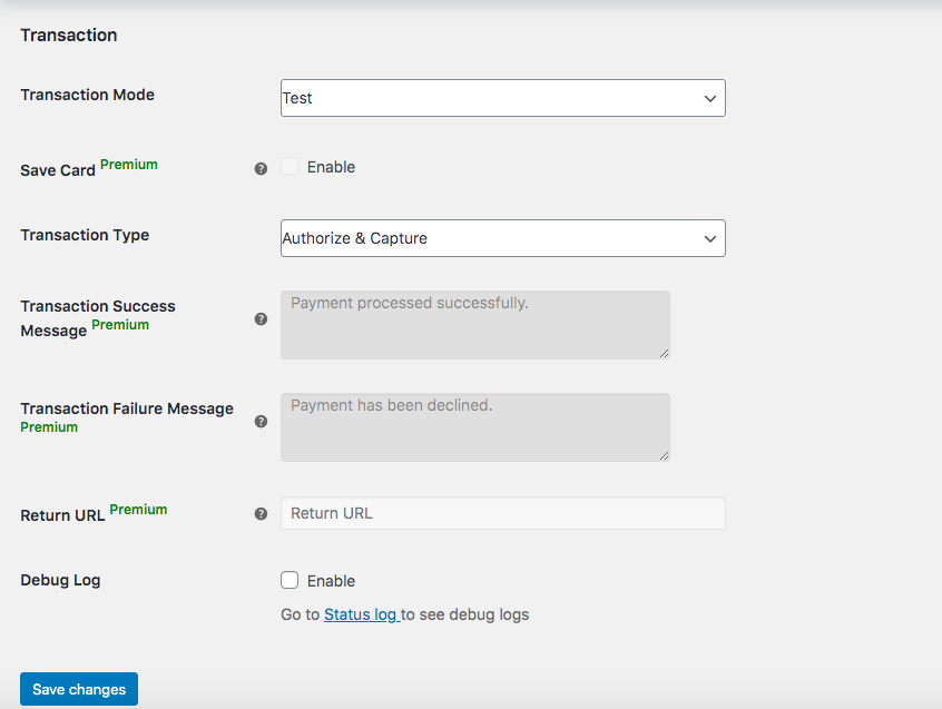 也添加 Authorize.Net WooCommerce - 選項 1