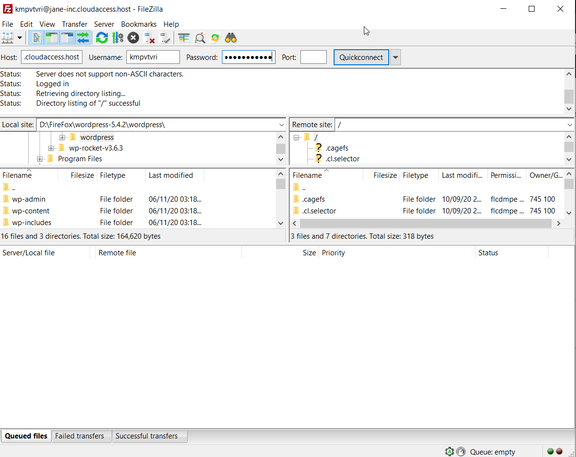 วิธีดาวน์เกรดปลั๊กอินและธีมใน WordPress - ไคลเอนต์ FTP