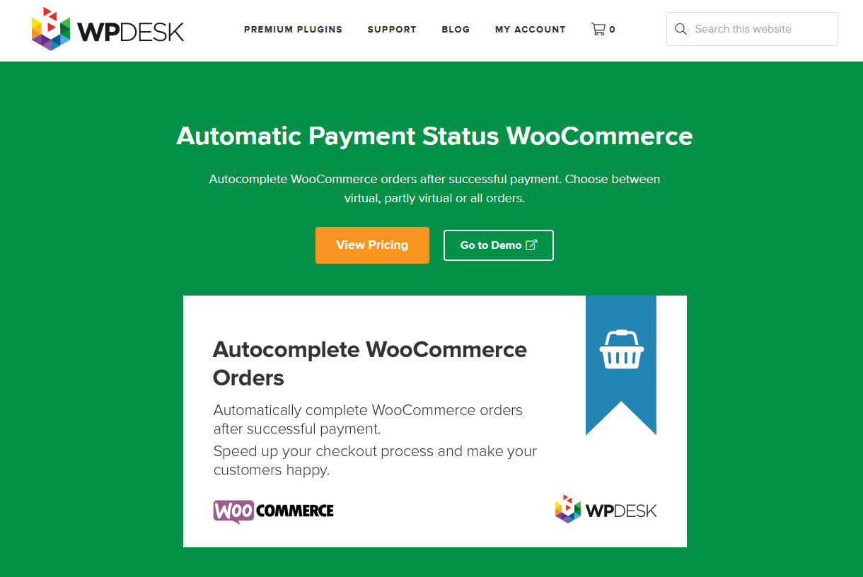 woocommerce注文をオートコンプリートするプラグイン-自動支払いステータスwoocommerce