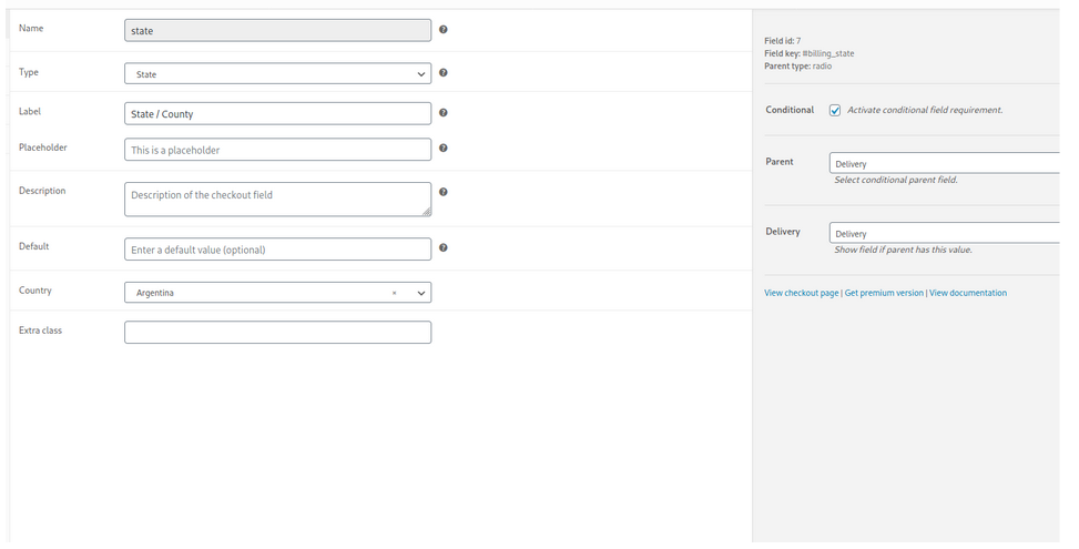 المنطق الشرطي البرنامج المساعد WooCommerce checkout manager