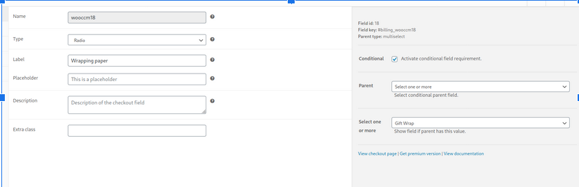 المنطق الشرطي البرنامج المساعد WooCommerce checkout manager