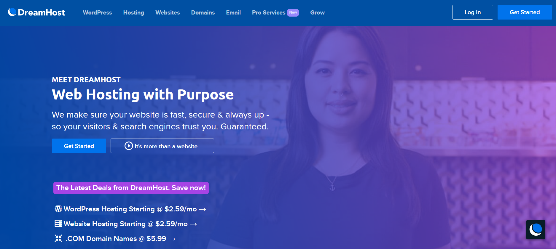 Services d'hébergement WordPress - dreamhost