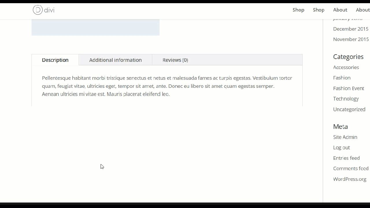personalize a página do produto woocommerce em divi - adicione uma nova linha