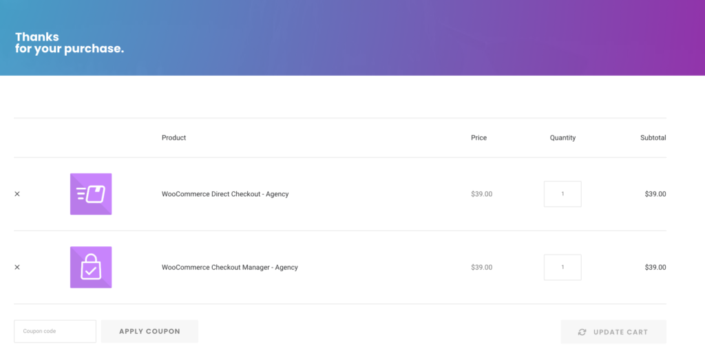 Cara membuat halaman WooCommerce - Halaman Keranjang