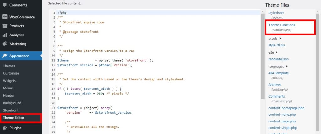 ตัวแก้ไขธีมเปิดใช้งานโหมดแค็ตตาล็อกใน woocommerce