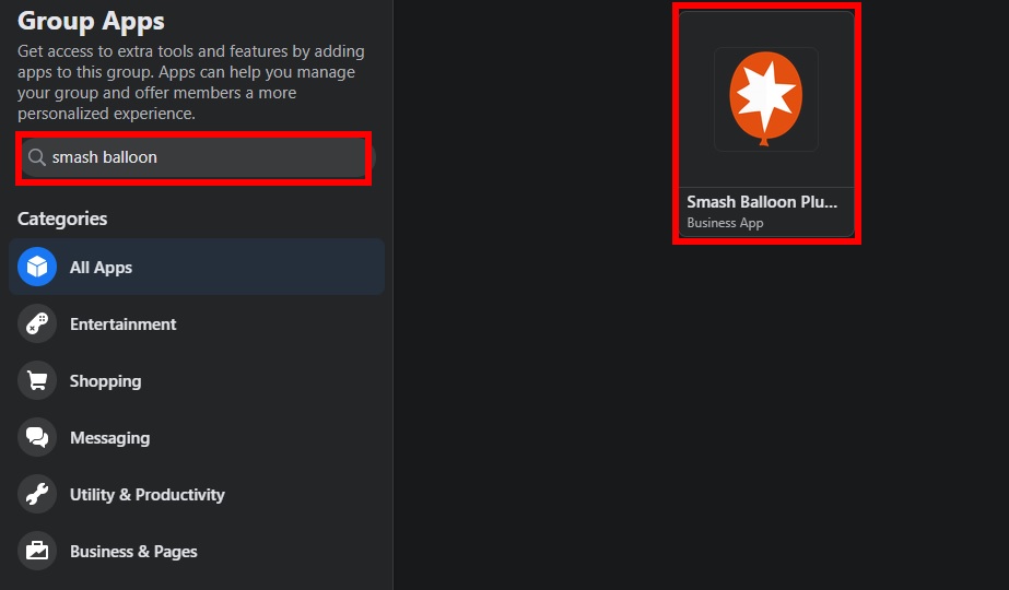 smash balloon แอพกลุ่ม facebook เพิ่มฟีดกลุ่ม facebook