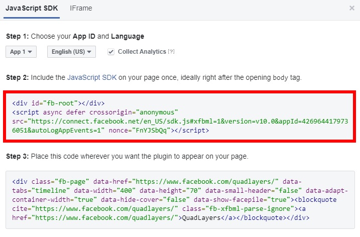 javascript รหัสแรก เพิ่ม facebook group feeds