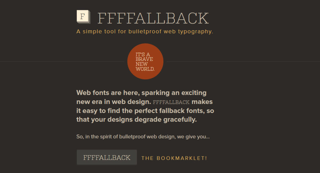 identificare i caratteri sul sito Web - FFallback