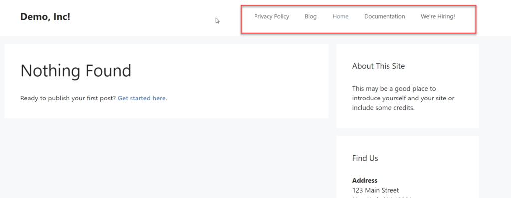 meniul wordpress actualizat
