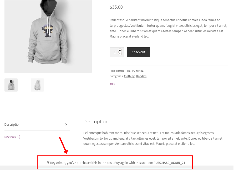 Personalizați fișierele șablon woocommerce - Afișați conținut pentru clienții achiziționați înainte de revenire