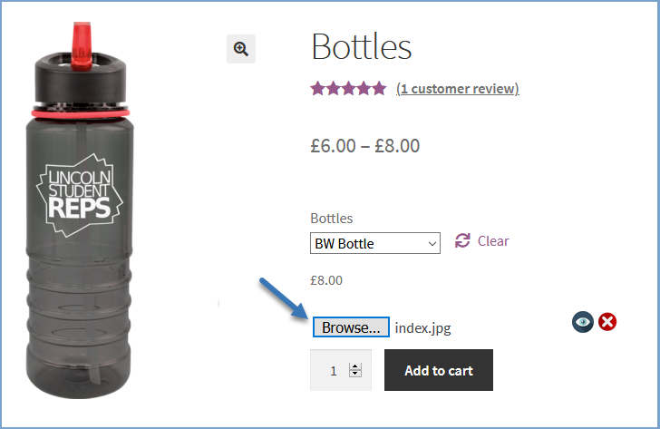 Клиент загружает файлы для WooCommerce