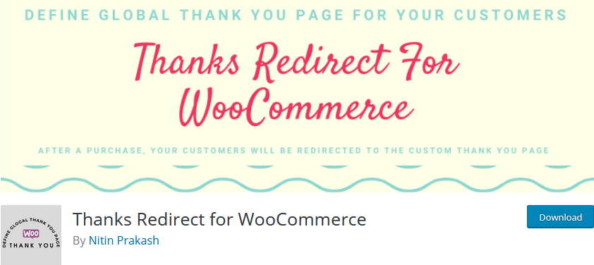 personnaliser la page de remerciement de woocommerce -redirection de remerciement
