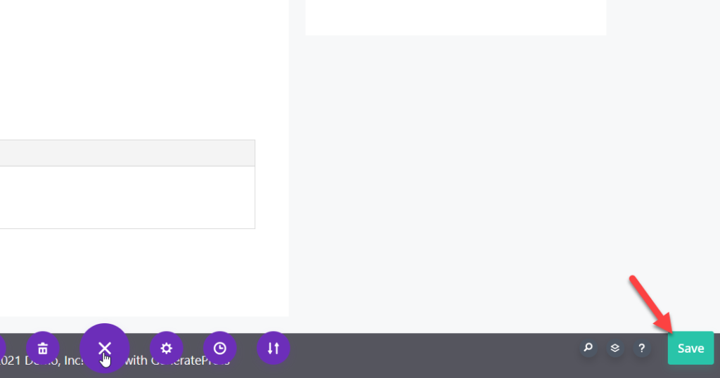 divi 빌더 변경 사항 저장