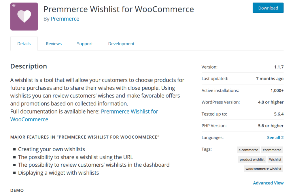 plugin daftar keinginan woocommerce - daftar keinginan utama