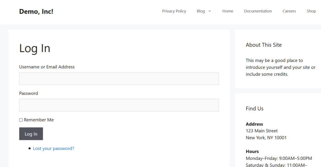 tema halaman login saya