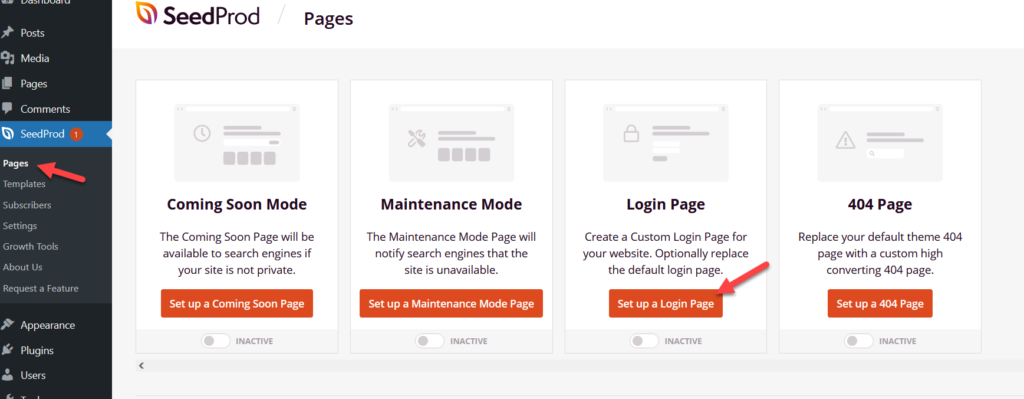sesuaikan halaman login wordpress - halaman login