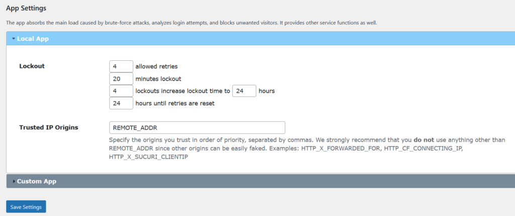 batasi pengaturan plugin upaya login