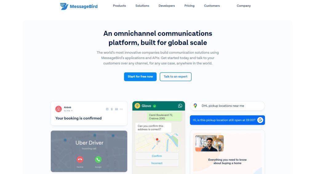 Las mejores aplicaciones de números de teléfono virtuales de Messagebird