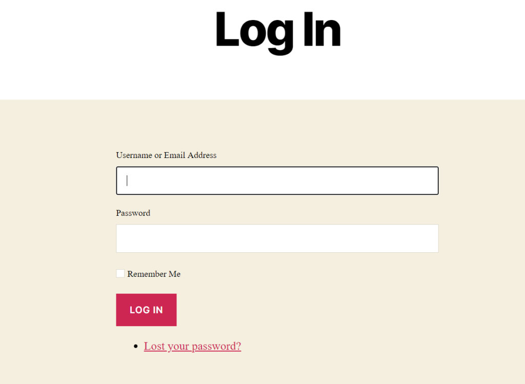 更改 WordPress 登录页面 URL - 新的登录页面 URL