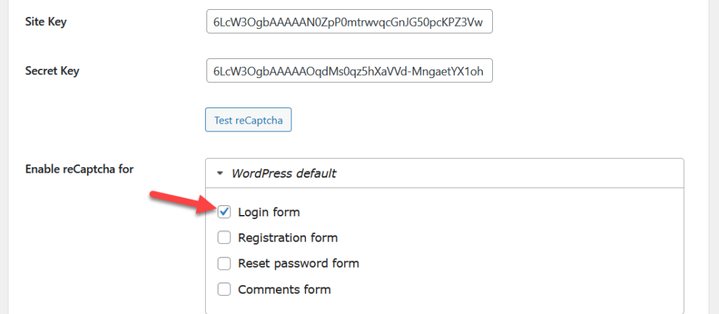 將驗證碼添加到 woocommerce 登錄 - 保護 wordpress 登錄頁面