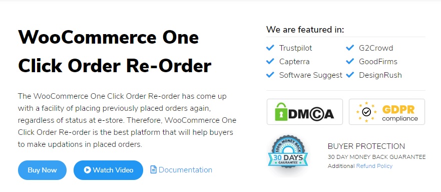 woocommerce 一鍵式訂單重新排序插件以重複訂單