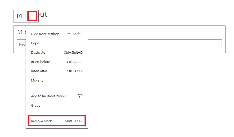 刪除塊使woocommerce結帳像shopify