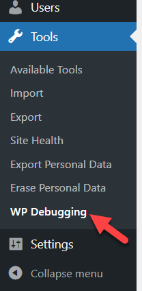 habilitar el modo de depuración de wordpress - configuración de depuración de wp