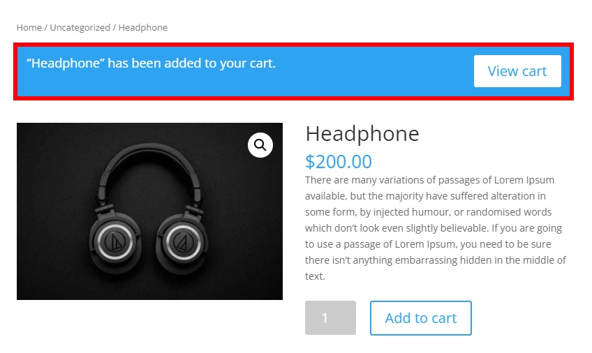 أضف إلى عربة التسوق رسالة التغيير woocommerce أضف إلى رسالة عربة التسوق