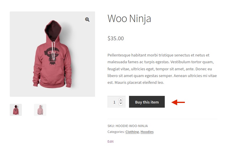 أضف إلى عربة التسوق تغيير نص زر woocommerce أضف إلى رسالة سلة التسوق