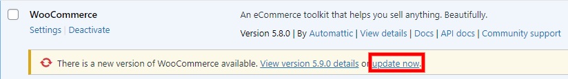 قم بتحديث woocommerce لإصلاح مشكلات حجم صورة woocommerce