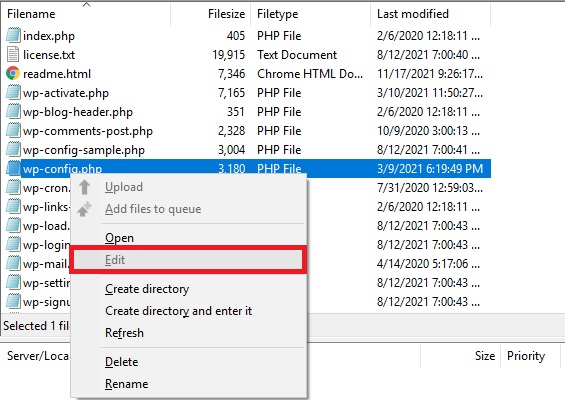wpconfig wordpress panosunu düzenle yüklenmiyor