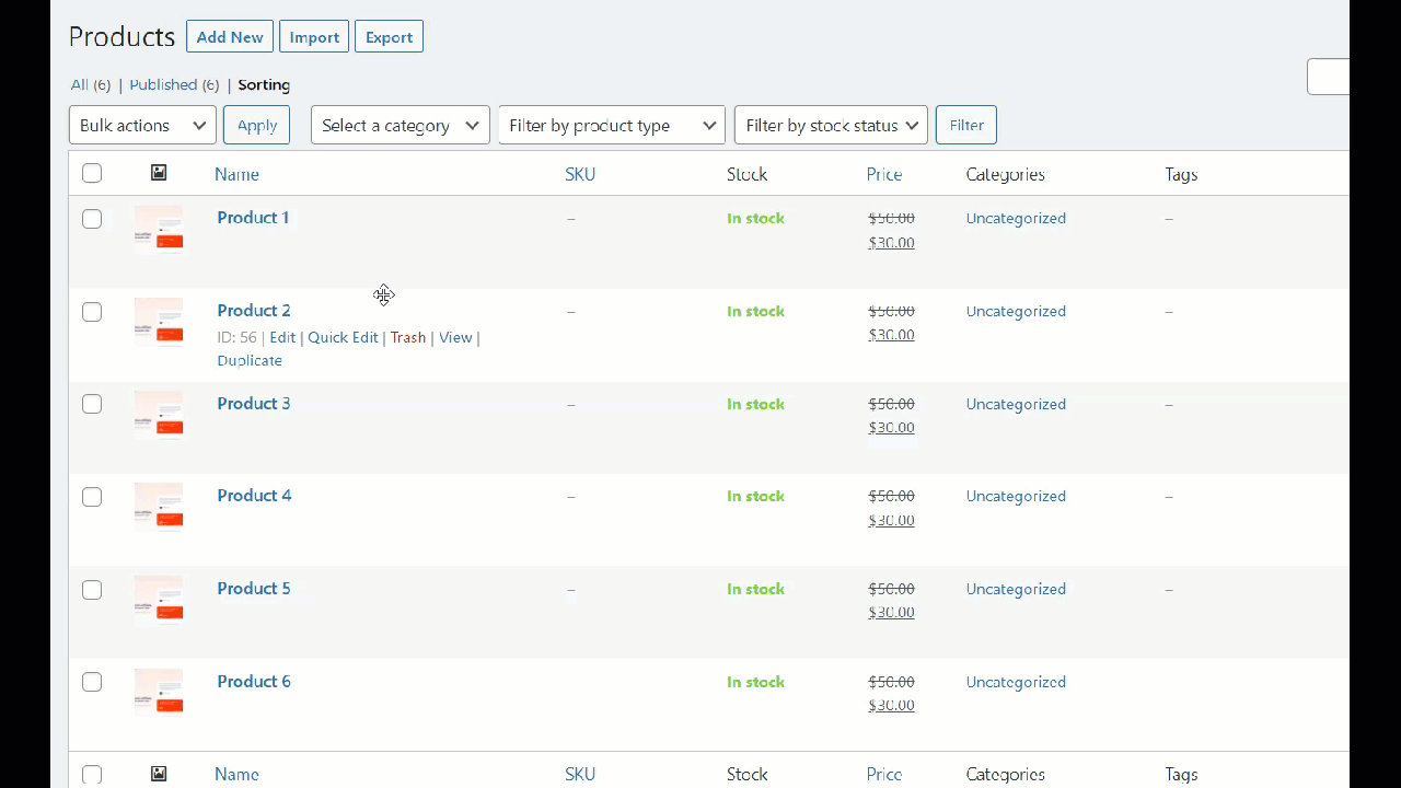 對 woocommerce 產品進行排序 - woocommerce 默認排序