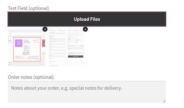 WooCommerce 結帳時的上傳文件按鈕