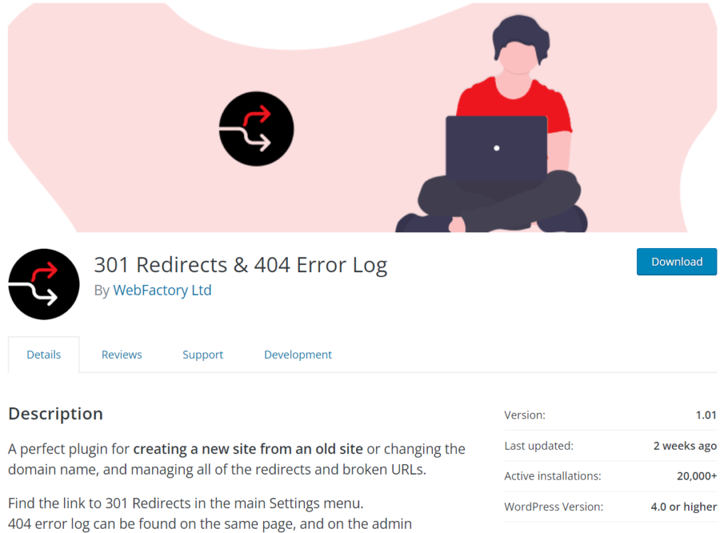301リダイレクトと404エラーログ