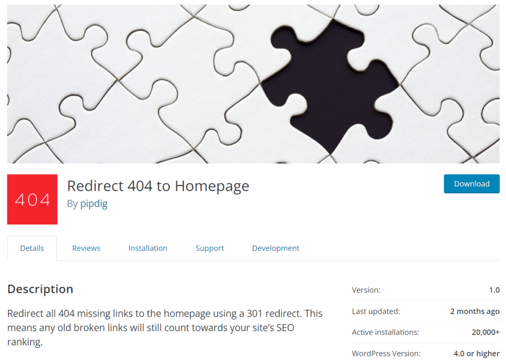 WordPressページをリダイレクトするプラグイン-404ホームページをリダイレクトする