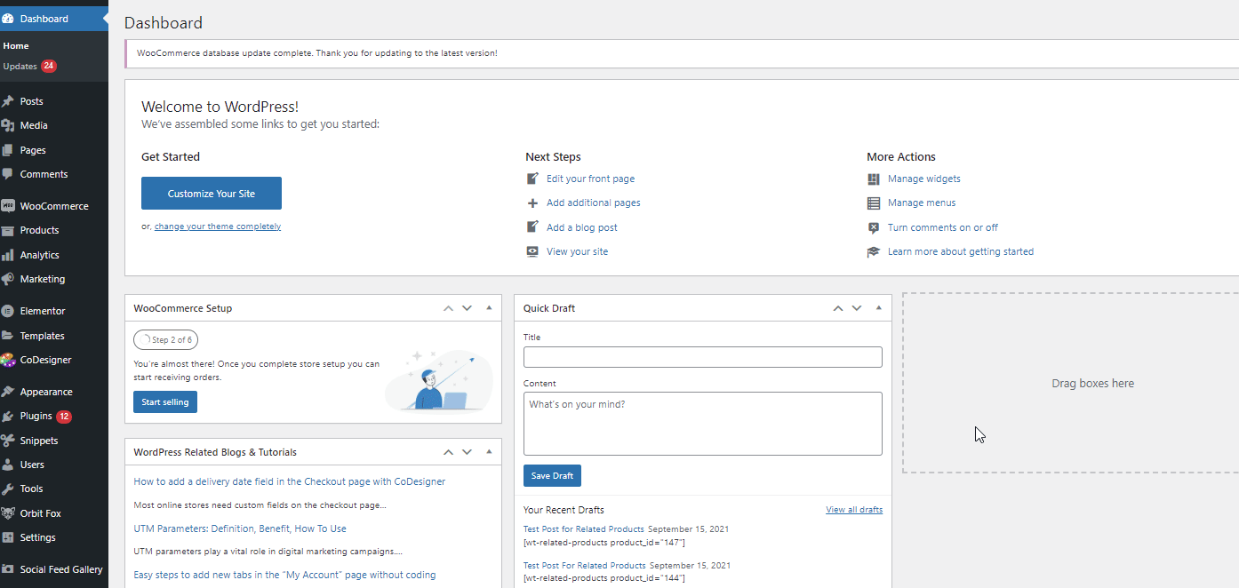 woocommerceカートページelementorをカスタマイズする-codesignerの新しいページ