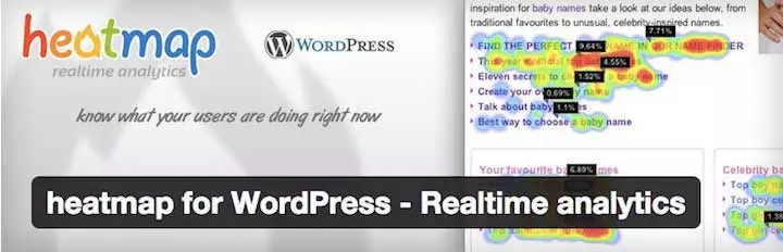 خريطة التمثيل اللوني لـ WordPress - تحليلات في الوقت الفعلي