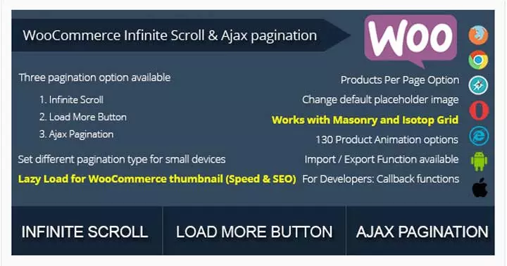 Desplazamiento infinito de WooCommerce y Ajax