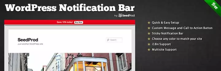 WordPress-Plugin für die Benachrichtigungsleiste